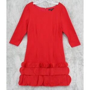 Coast Dress Womens 10 Retro Mini Pointe Knit Art to Wear Evening Event Zip New